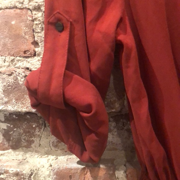 Mossimo Laceup Front Dress Rust Color Size Medium - Picture 4 of 6